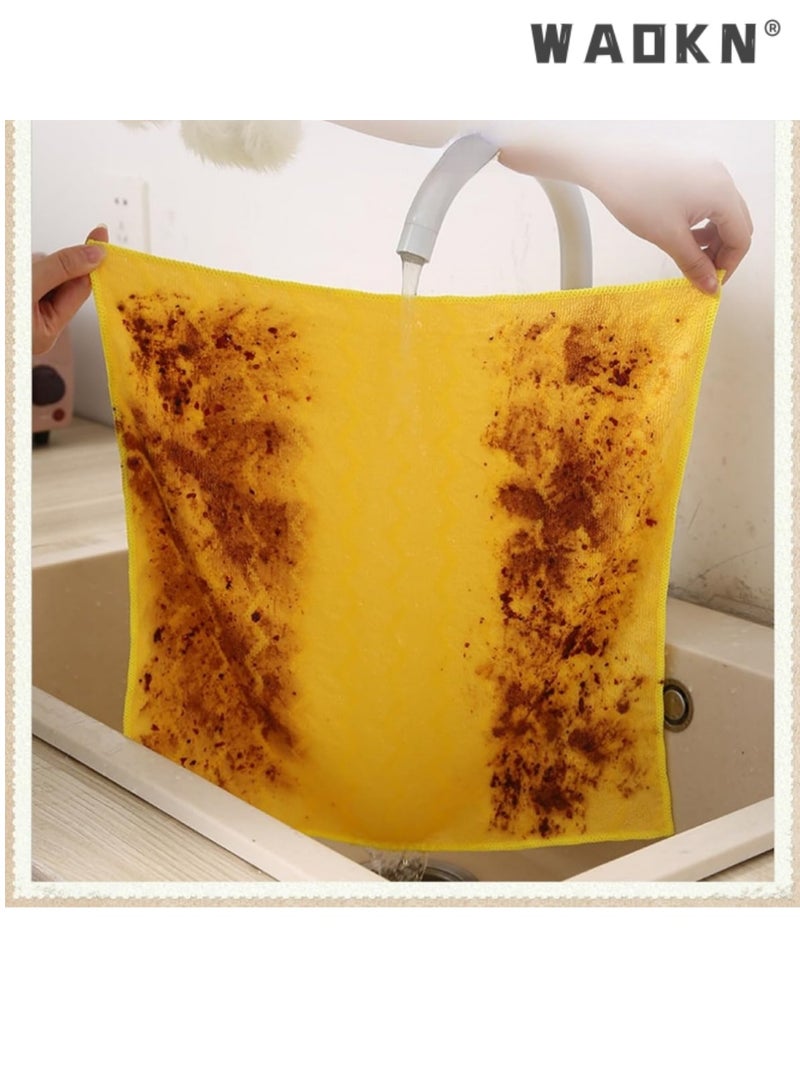 WAOKN 7pcs Microfiber Cloth 30x30cm Lint & Streak Free Multipurpose Cloths Automotive Microfibre Towels Highly Absorbent Reusable for Car Bike Cleaning Polishing Washing & Detailing Home Clean Tool Black - Image 3