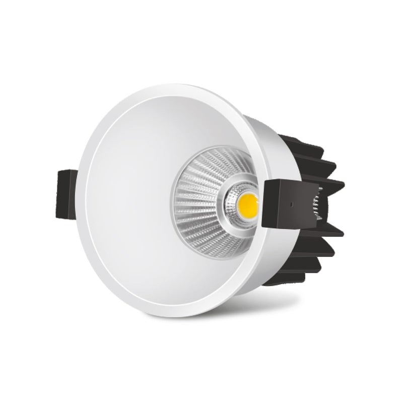 Wipro Garnet 15W Trimless COB Spotlight for CeilingNeutral White Light 4000K High Voltage Protection Upto 380V Surge Protection Upto 25KV Sharp Light Cone Effect Cutout 73 mm Pack of 1 - Image 2