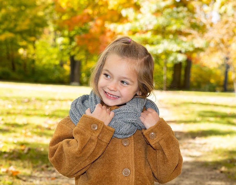 Funky Junque Kids Winter Scarf – Toddler Girl Neck Warmer, Baby Infinity Scarf, Warm Balaclava for Kids, Soft Girls Scarves - Image 5