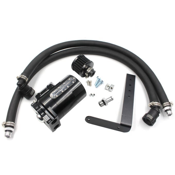 Oil Catch Can Passenger Side Oil Separator Tank With Breather Filter Sight Glass Fits Ford F150 50L27Eb35Eb 20112021 Raptor 35L Ecoboost 20172021 Expedition 35L Ecoboost 20182021
