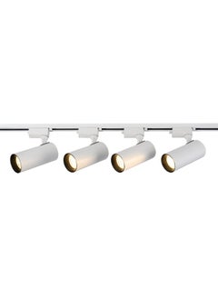 El Rawda Lighting 4 Tracks 30 Watt High Quality White Body Warm Light 24x59x17 cm 