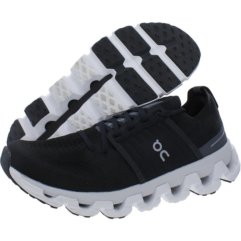 ON حذاء أون وومنز كلاودسويفت 3، أسود بالكامل، 5 متوسط أمريكي - Image 3