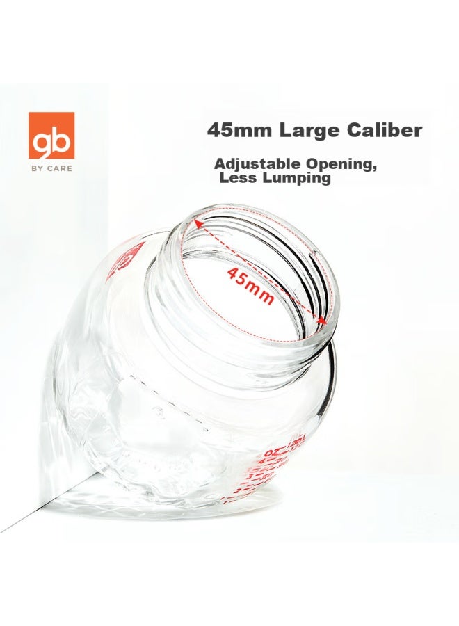 GB Goodbaby Newborn Glass Wide-neck Bottle Platinum Series 120ml Lotus Root Powder - Image 3