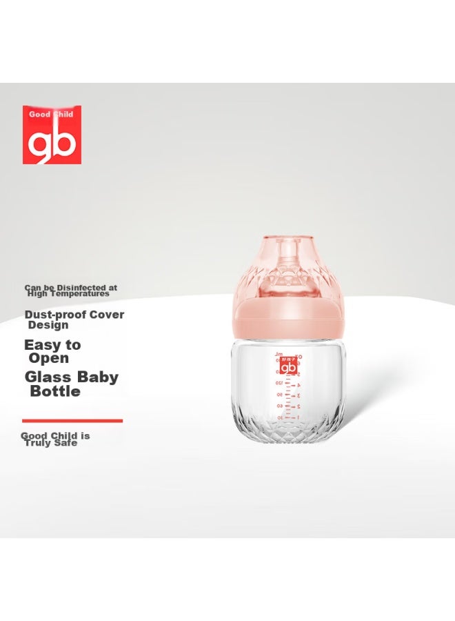 GB Goodbaby Newborn Glass Wide-neck Bottle Platinum Series 120ml Lotus Root Powder - Image 1