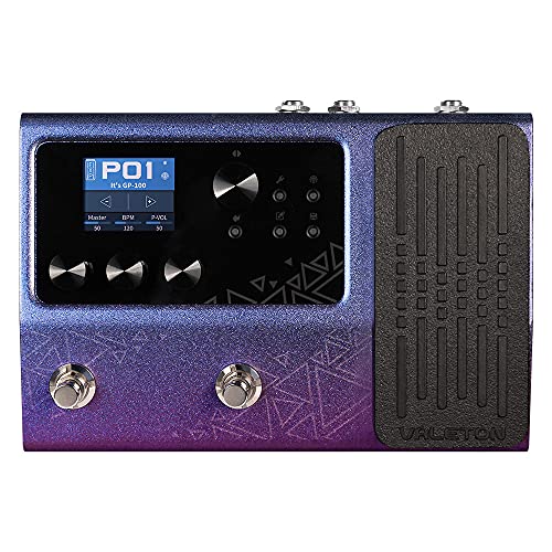 Valeton GP-100 Guitar Bass Amp Modeling IR Cabinets Simulation Multi Language Multi-Effects with Expression Pedal Stereo OTG USB Audio Interface (Violet) - Image 1