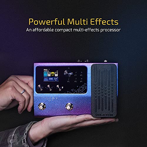 Valeton GP-100 Guitar Bass Amp Modeling IR Cabinets Simulation Multi Language Multi-Effects with Expression Pedal Stereo OTG USB Audio Interface (Violet) - Image 2