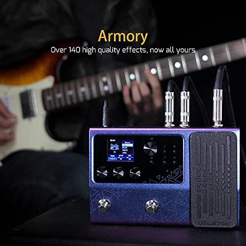Valeton GP-100 Guitar Bass Amp Modeling IR Cabinets Simulation Multi Language Multi-Effects with Expression Pedal Stereo OTG USB Audio Interface (Violet) - Image 3