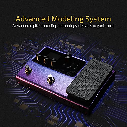 Valeton GP-100 Guitar Bass Amp Modeling IR Cabinets Simulation Multi Language Multi-Effects with Expression Pedal Stereo OTG USB Audio Interface (Violet) - Image 5