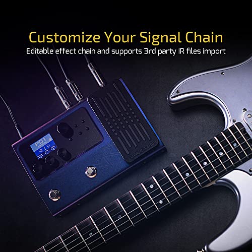 Valeton GP-100 Guitar Bass Amp Modeling IR Cabinets Simulation Multi Language Multi-Effects with Expression Pedal Stereo OTG USB Audio Interface (Violet) - Image 4