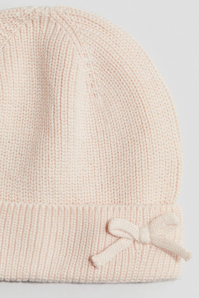 H&M Bow-detail cotton beanie