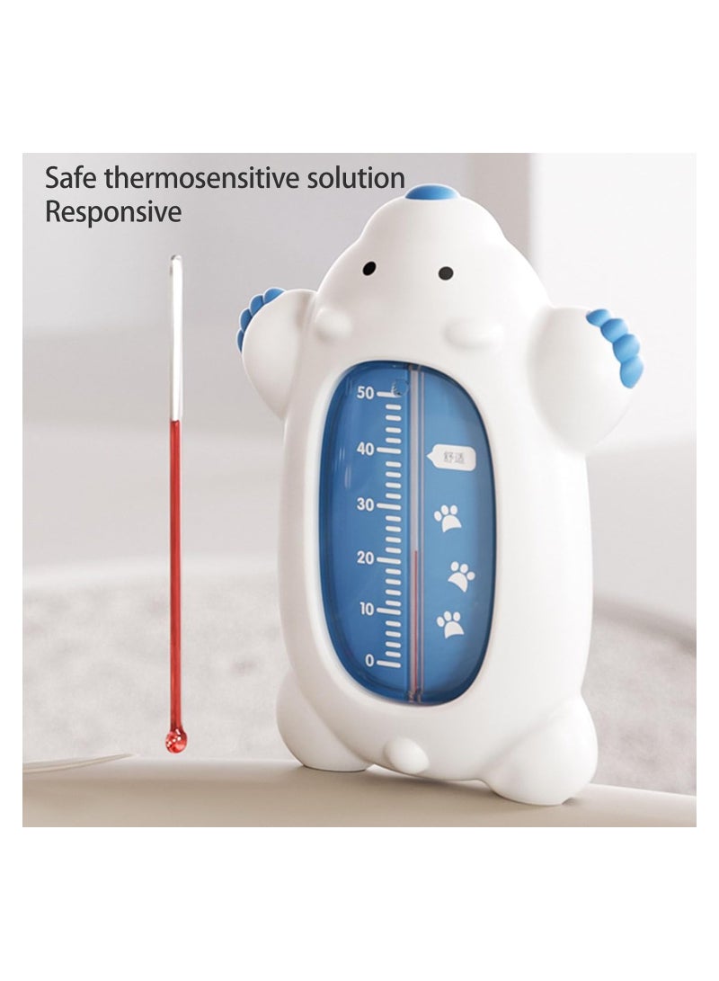 Bath Tub Thermometer Floating Pool Thermometer Digital, Bathing Temperature Safety Monitor Baby Bath Thermometer with Temperature Warning (White) - Image 3