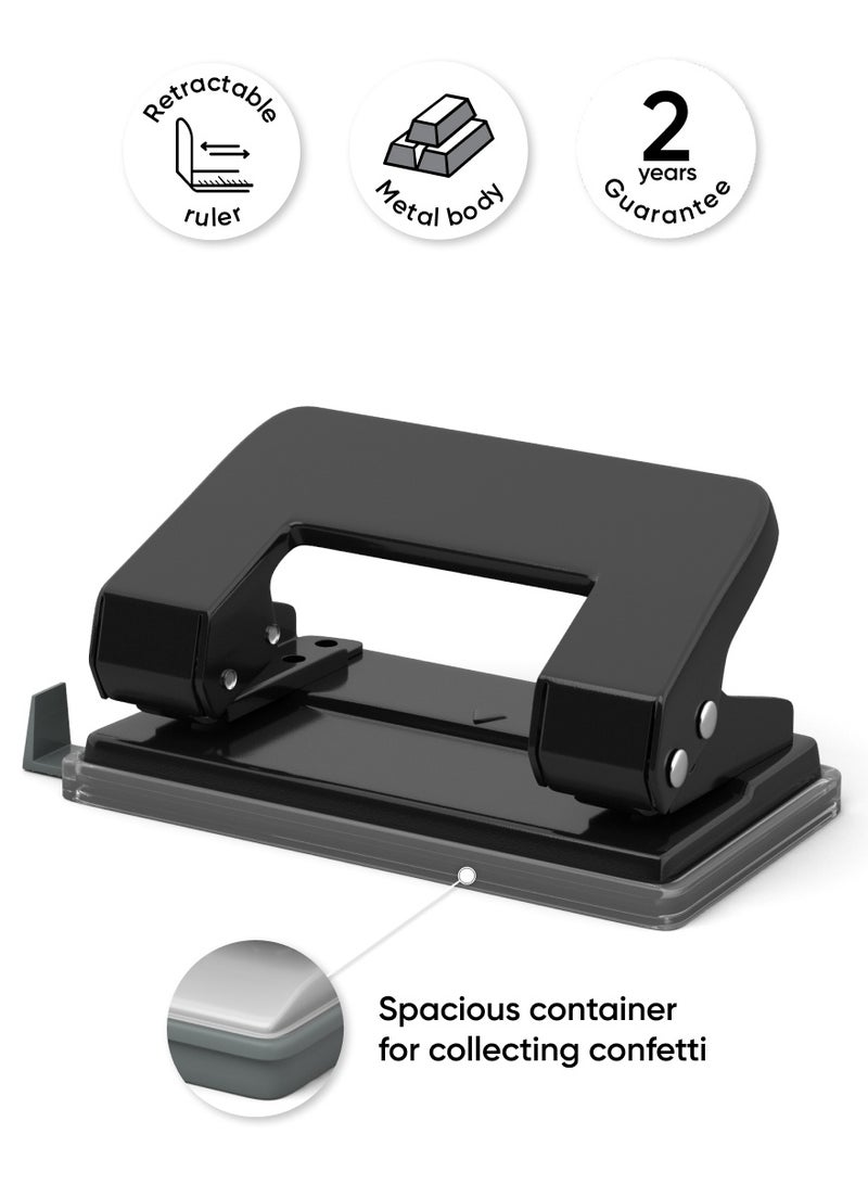 ErichKrause Punch Quadro Classic, up to 10 sheets, black (box 1 pc)  - Image 2