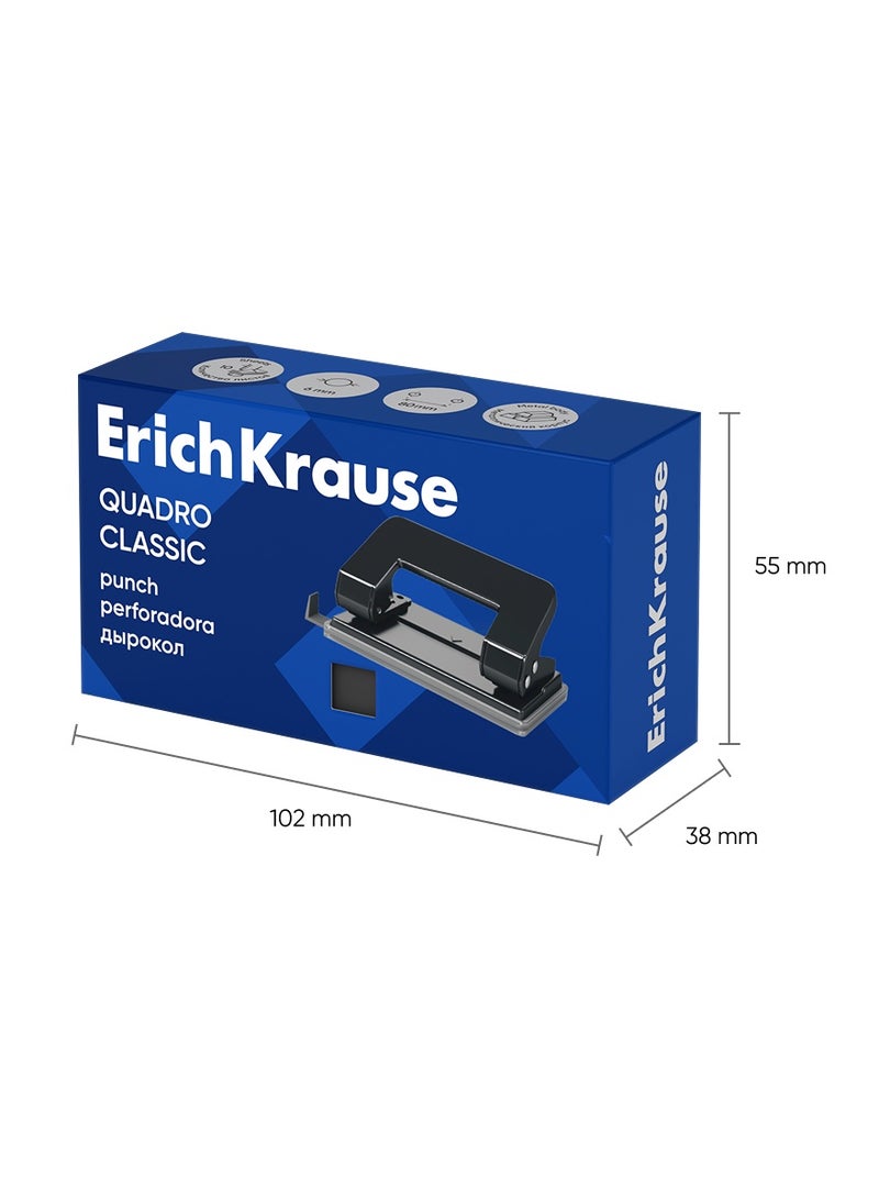 ErichKrause Punch Quadro Classic, up to 10 sheets, black (box 1 pc)  - Image 4