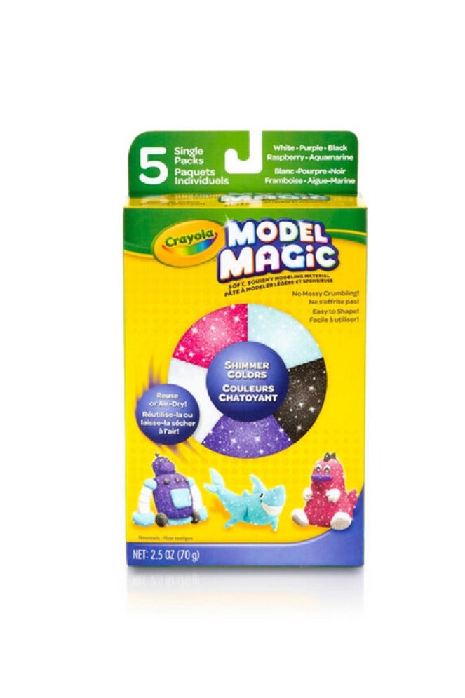 Crayola 5-Piece Model Magic Shimmer Clay Set Assorted Color - Image 1
