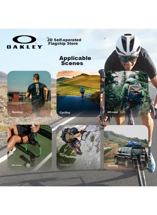 OAKLEY نظارات شمسية رياضية من أوكلي، نظارات شمسية للجري، نظارات للدراجات، نظارات مقاومة للرياح، رادارلوك باث (أ) 0oo9206 - Image 4