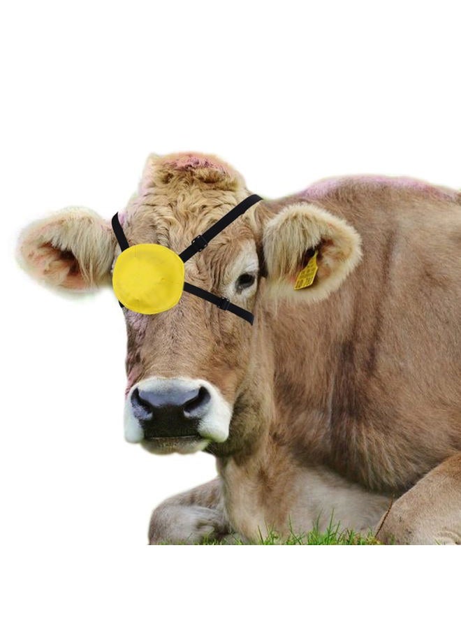 vomvomp Cattle Eye Covering Cattle Eye Injury Patch Ox Pinkeye Treatment Eyepatch Single Eyepatch for Cow Cattle Ox Horses Livestock Sheep Eyes Protective Fly Mask Bridle Accessories - Image 1