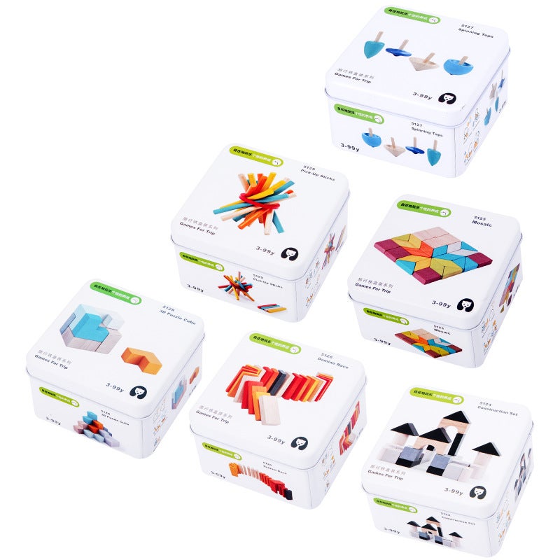 Children'S Educational Travel Iron Boxed Rubik'S Cube Jigsaw Puzzle Building Blocks Top Baby Early Education Cognitive Toys For Boys And Girls - Image 3