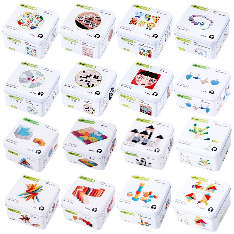 Children'S Educational Travel Iron Boxed Rubik'S Cube Jigsaw Puzzle Building Blocks Top Baby Early Education Cognitive Toys For Boys And Girls - Image 2
