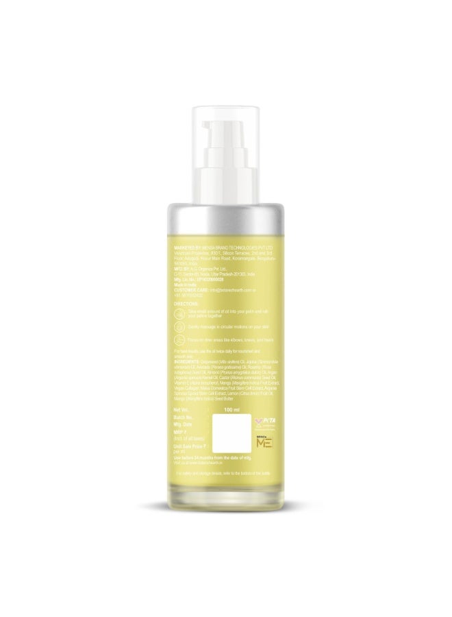 بوتانيك هيرث زيت الجسم Timeless Glow Body Oil 100 مل - زيت مرطب مضاد للشيخوخة مع الكولاجين النباتي وخلاصة الخلايا الجذعية البرعمية وزبدة المانجو وبذور العنب وزيت الليمون لبشرة ناعمة وشابة للرجال والنساء - في زجاجة زجاجية فاخرة - Image 2