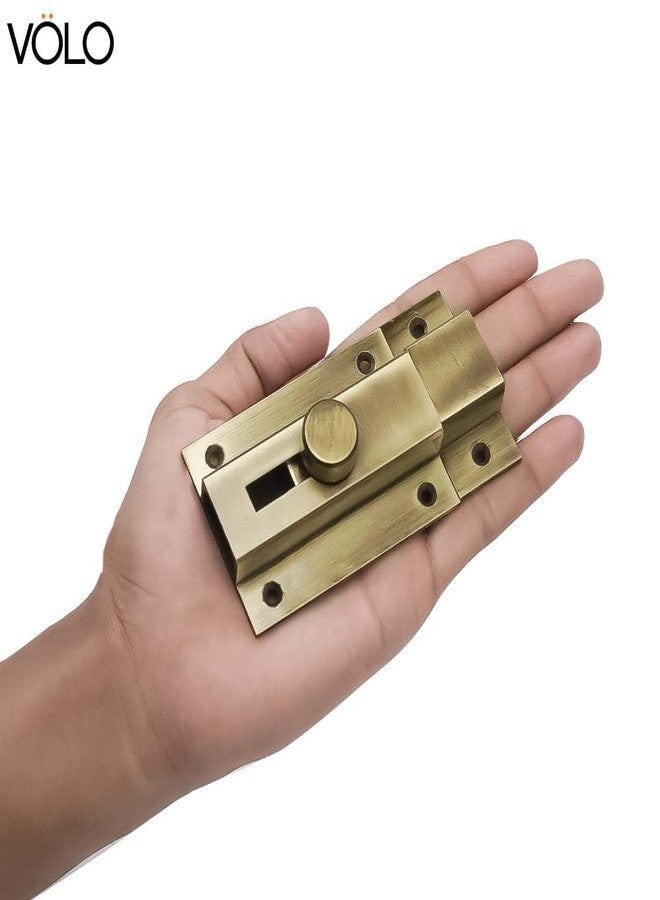 Volo 4 inch Antique Finish Heavy Duty Door Security Latch Lock Tower Bolt/Baby Latch for Home/Bathroom/Kitchen/Office (1 Pcs) - Image 4