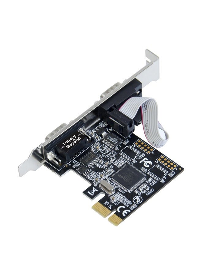 SIIG Legacy and Beyond Series 2 Port (Dual) Serial/RS-232 PCIe Card with 16C550 UART - Image 2