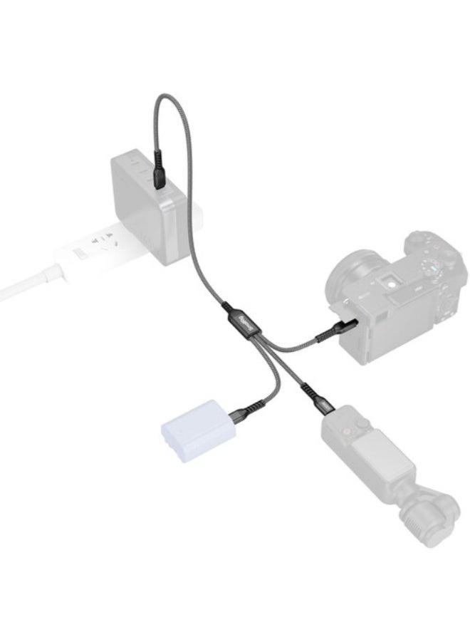 SmallRig 3-in-1 USB-C Power Cable (3.9') - Image 3