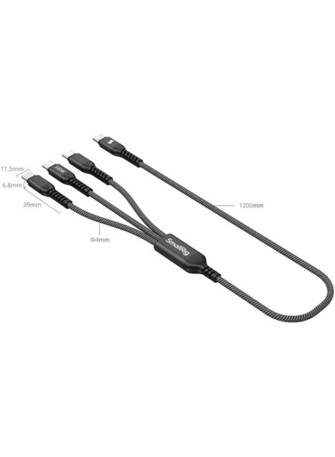 SmallRig 3-in-1 USB-C Power Cable (3.9') - Image 5