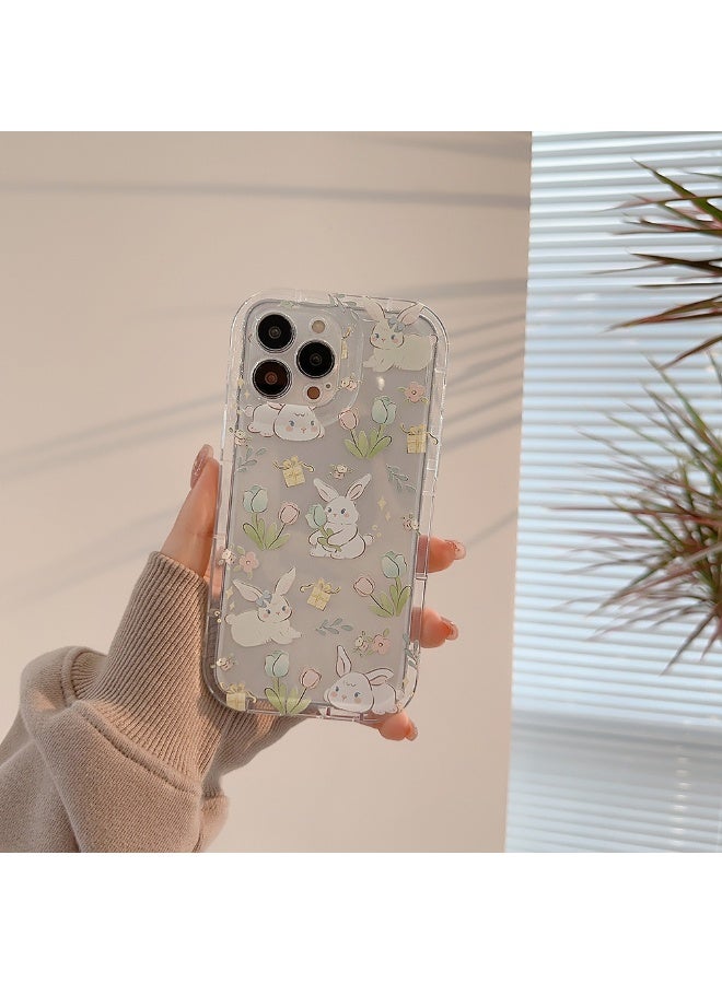 NIBEMINENT Grassland Rabbit Protective TPU Case Cover For iPhone 16 Pro - Image 2