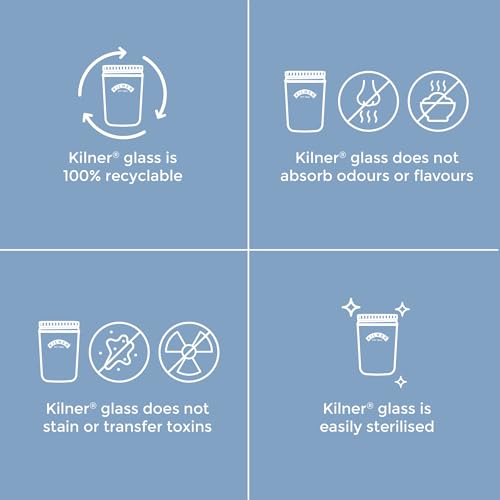 Kilner Premium 200ml Wide Mouth Airtight Leakproof Preservative Glass Jar with Screw Lids for Storing and Preserving | Dishwasher Safe, Transparent, Reusable, BPA Free - Image 4