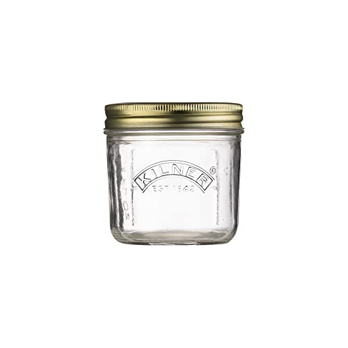Kilner Premium 200ml Wide Mouth Airtight Leakproof Preservative Glass Jar with Screw Lids for Storing and Preserving | Dishwasher Safe, Transparent, Reusable, BPA Free - Image 1