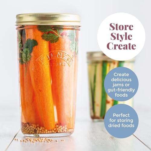 Kilner Premium 200ml Wide Mouth Airtight Leakproof Preservative Glass Jar with Screw Lids for Storing and Preserving | Dishwasher Safe, Transparent, Reusable, BPA Free - Image 5