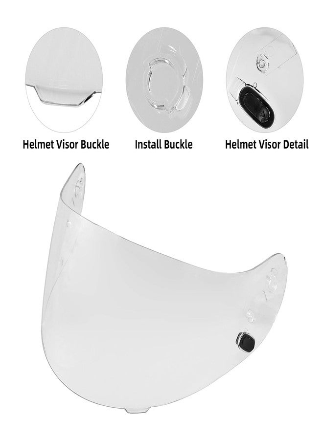VCOROS Motorcycle Helmet Face Shield Visor Replacement Motorcycle Accessories for HJC Helmet HJ-09 CL-15 CL-17 CL-16 CL-SP AC-12 FS-10 CS-R1 IS-16 CS-R2 Shield (Clear) - Image 3