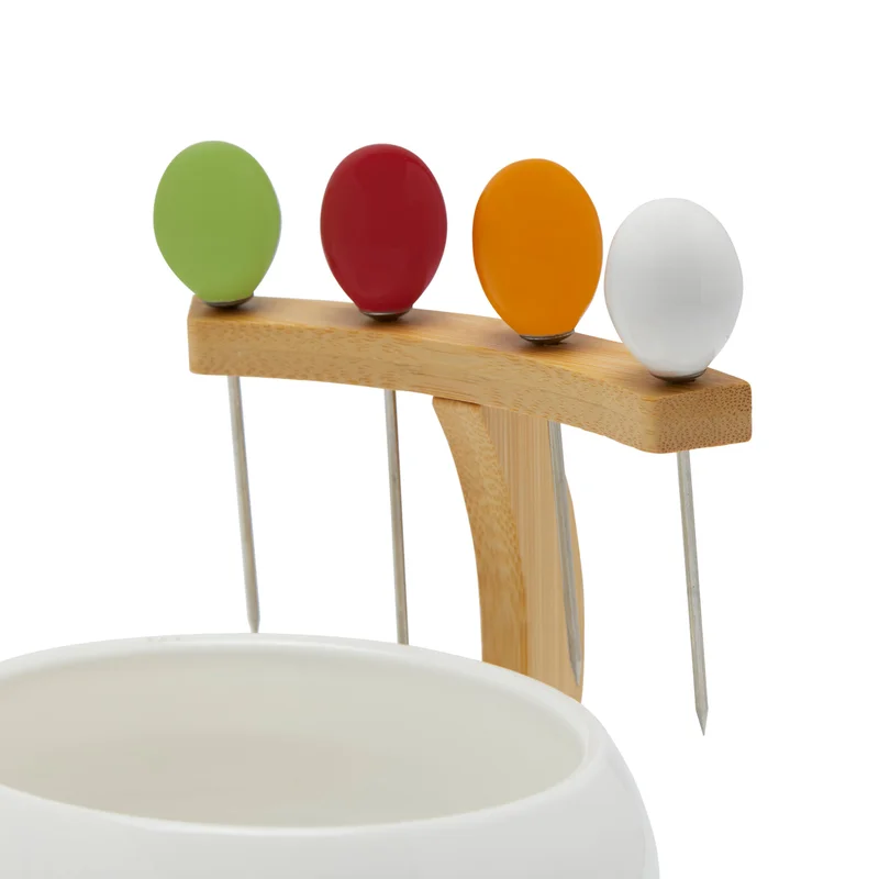 Simply Kitchen Gourmet Bowl With Bamboo Cutlery Stand