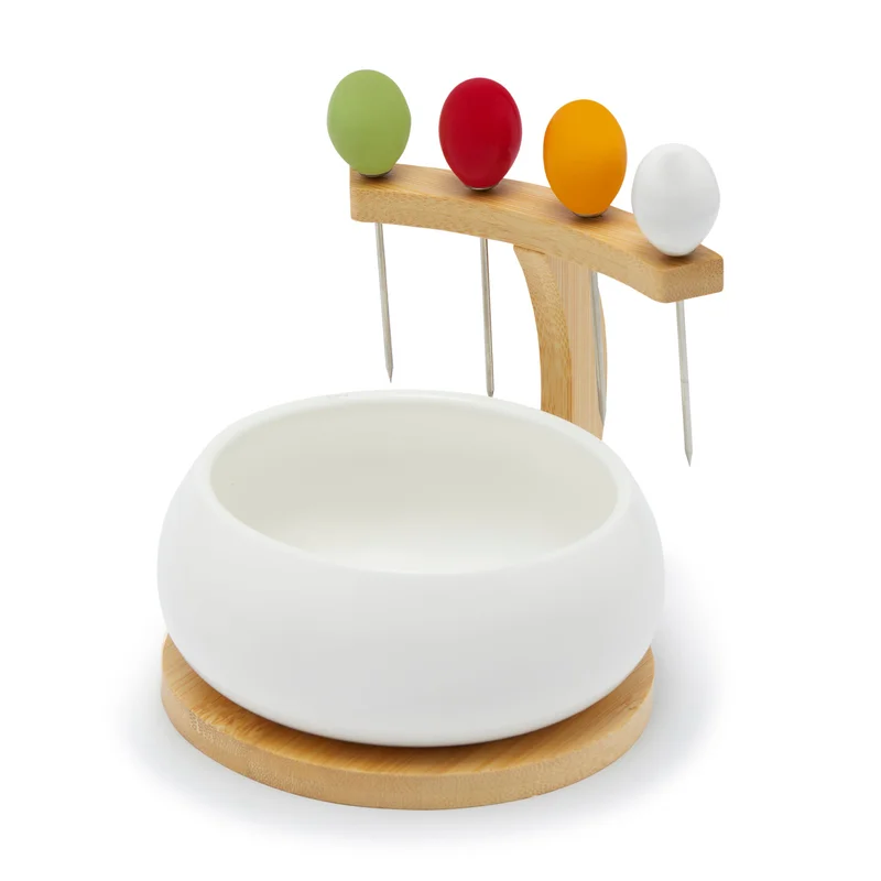 سيمبلي كيتشن Gourmet Bowl With Bamboo Cutlery Stand