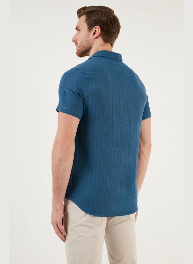 Buratti  Buratti Cotton Regular Fit Short Sleeve Shirt Men's SHIRT CF24S128230 for Men | Best Price UAE