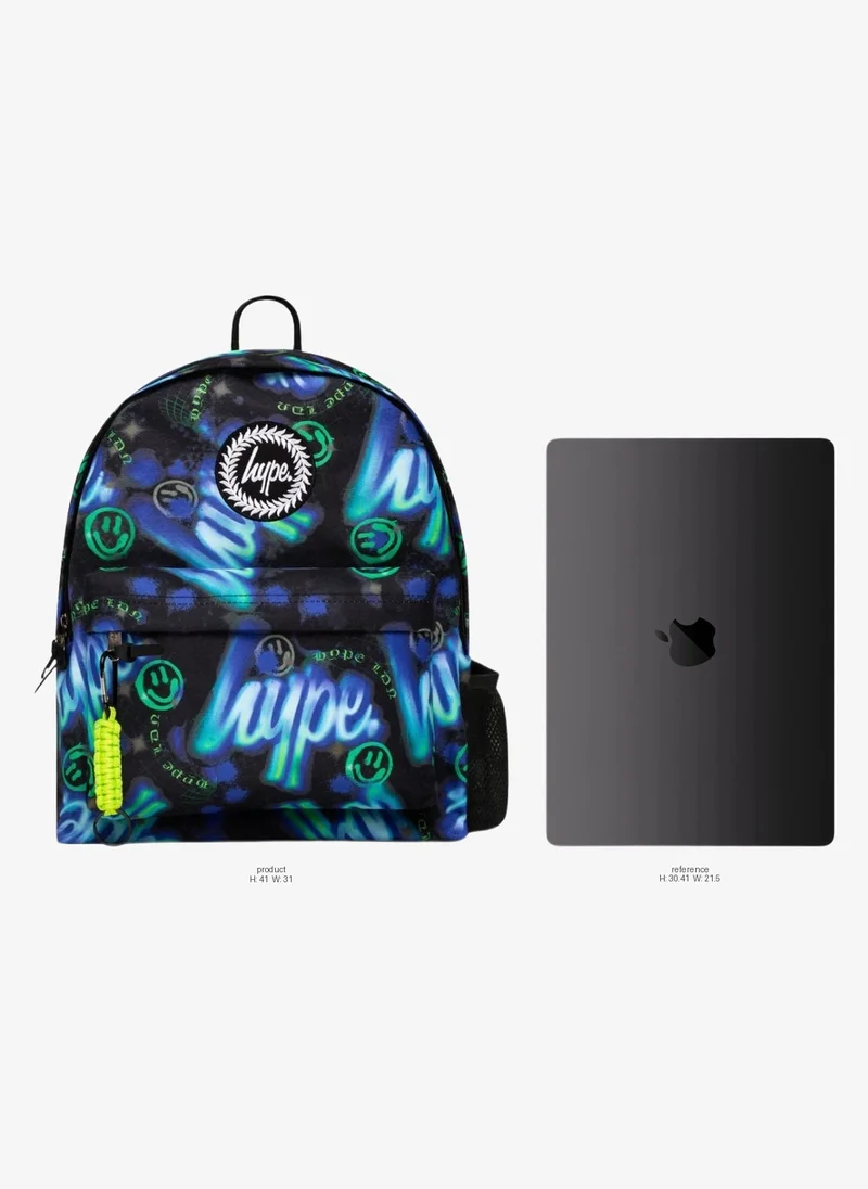 هايب Backpack Iconic Blue & Green Electric Smile