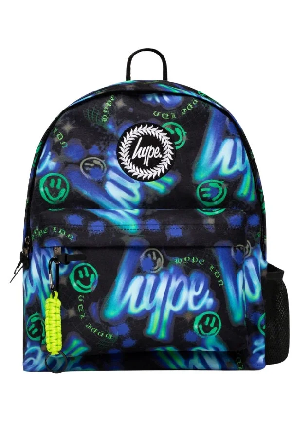 هايب Backpack Iconic Blue & Green Electric Smile