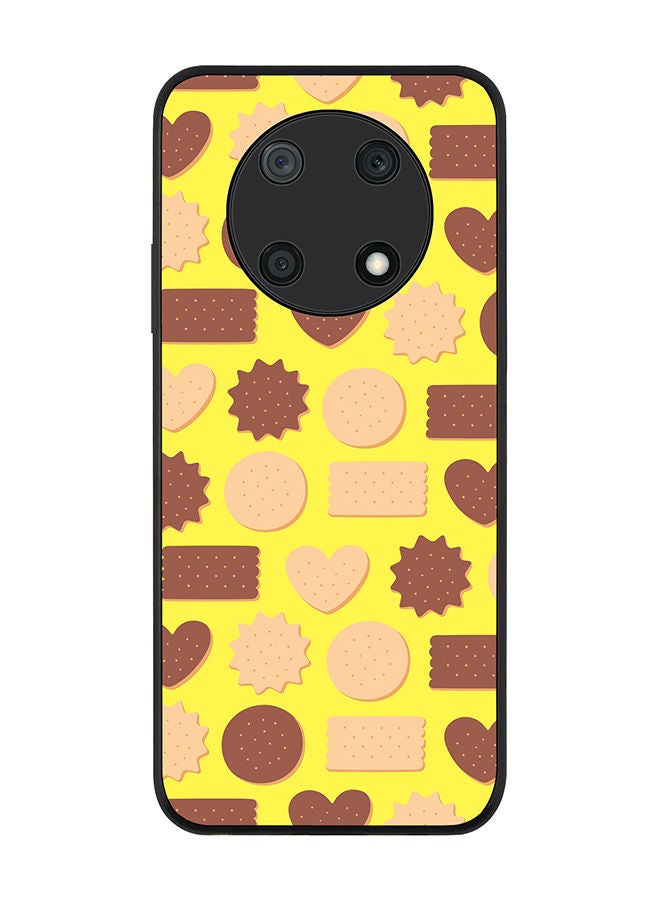 Stylizedd Rugged Black edge case for Huawei nova Y90 Slim fit Soft Case Flexible Rubber Edges Anti Drop TPU Gel Thin Cover - Hearty Biscuits - Image 1