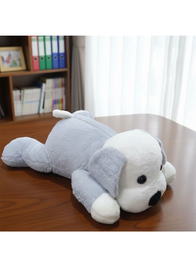 DANUBE HOME Puppy Toto Soft Toy 45cm-Grey & White - Image 1