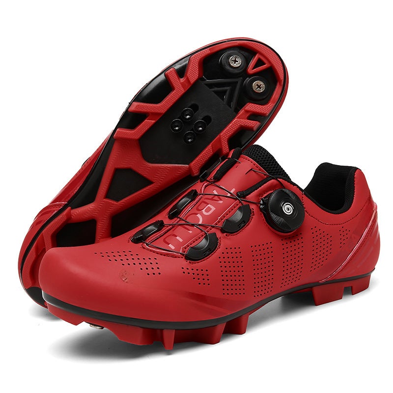 Generic Outdoor Cycling Shoes, Road Lock, Mountain Bike Flat T27 red (mountain bike lock shoes) 