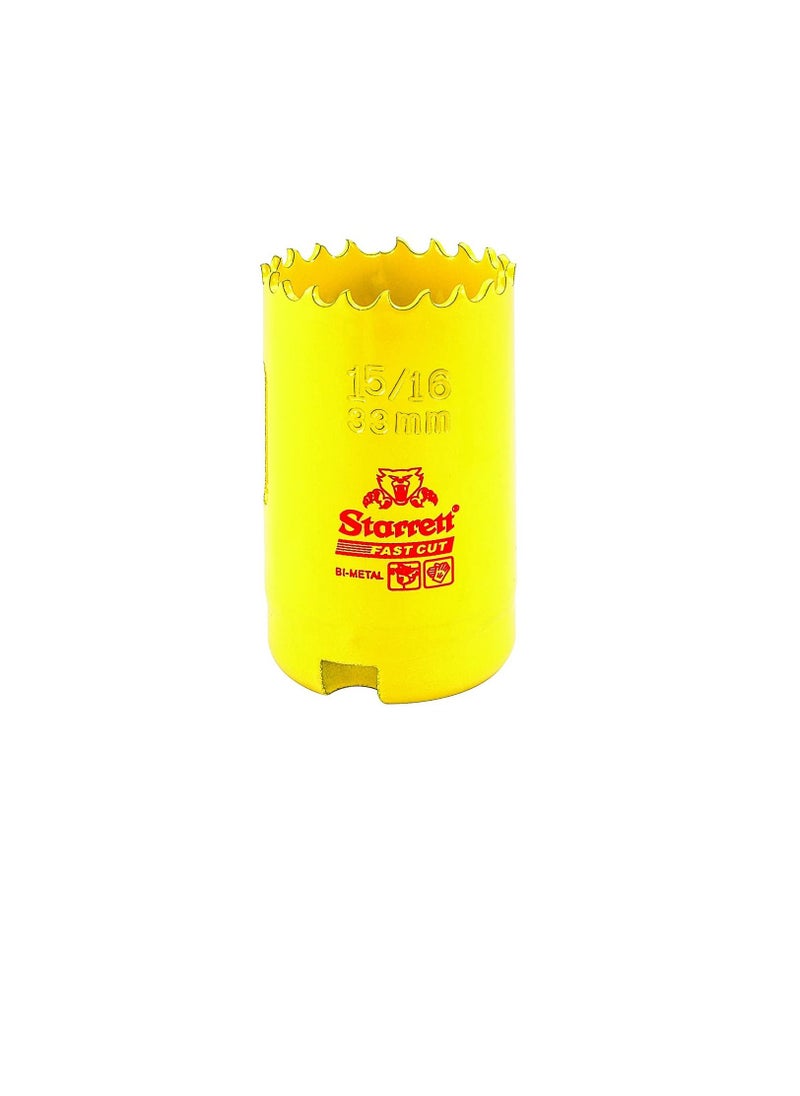 Starrett - Starrett FCH0156-G HSS FASTCUT HOLESAW 1-5/16" (33MM) - Image 1
