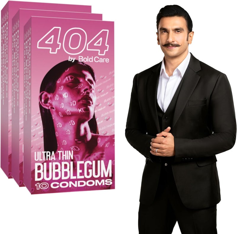 Bold Care 404 Ultra Thin Bubblegum Flavored Condoms - Image 1