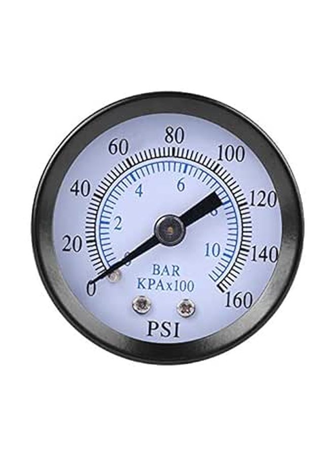 Mini Fuel Pressure Gauge 0-160psi 1/8 Inch NPT Thread for Air Oil Water Manometer - Image 1