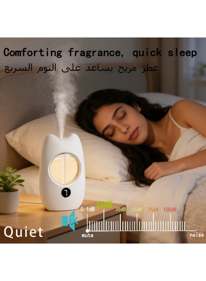 حقل مُبَخِّر عطور أوتوماتيكي مؤقت سعة ٥٠ مل   مع ٧ مستويات قابلة للضبط لوضع الرذاذ   ومنفذ شحن من النوع Type-C - Image 2