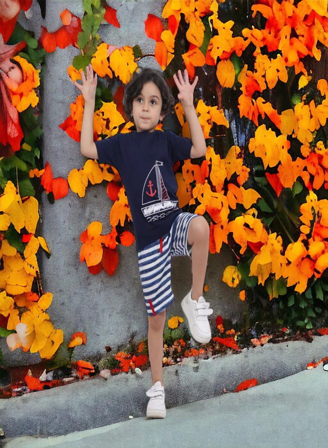 تشويس طقم من القطن الفاخر للأطفال الصغار (عمر عامين) - مجموعة صيف 2024 - مواد لطيفة وألوان مفعمة بالحيوية لمظهر أنيق ومريح, متوفر حصريا فى 🌈 تشويس - Image 4