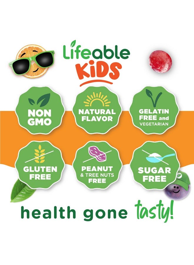 Lifeable Sugar Free Kids Vitamin B12 Gummies | 1000 mcg | Great Tasting B12 Vitamins for Kids | Energy, Mood, and Metabolism Support | B 12 Vitamin Gummies for Boys and Girls | 90 Gummies - Image 2