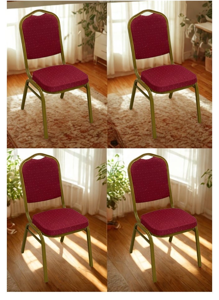 SMART HOME Chairs set consisting of 4 chairs, modern comfortable padded chair for living room, dining chair, makeup room chair, cafe chair  - Image 5