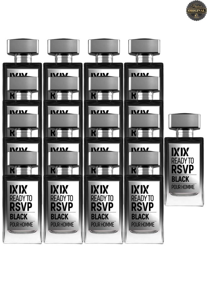 LUXEROM 17 Pieces IXIX Ready To Rsvp Black Perfume For Men 100ml EDP - Image 1