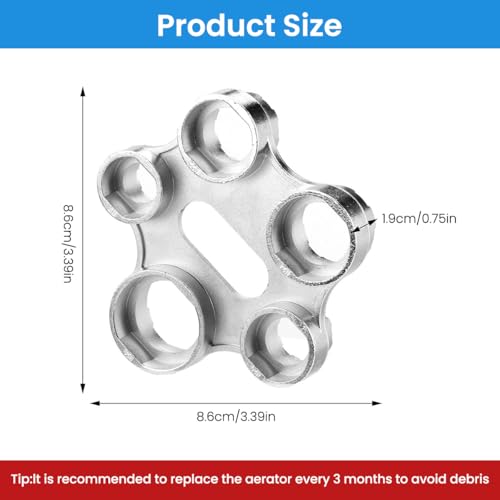 Serplex® 5 in 1 Faucet Aerator Removal Tool Multi Faucet Aerator Wrench Tool Metal Universal Multi-Purpose Aerator Wrench for Faucet Aerators & Sprayers - Image 2