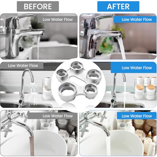 Serplex® 5 in 1 Faucet Aerator Removal Tool Multi Faucet Aerator Wrench Tool Metal Universal Multi-Purpose Aerator Wrench for Faucet Aerators & Sprayers - Image 5